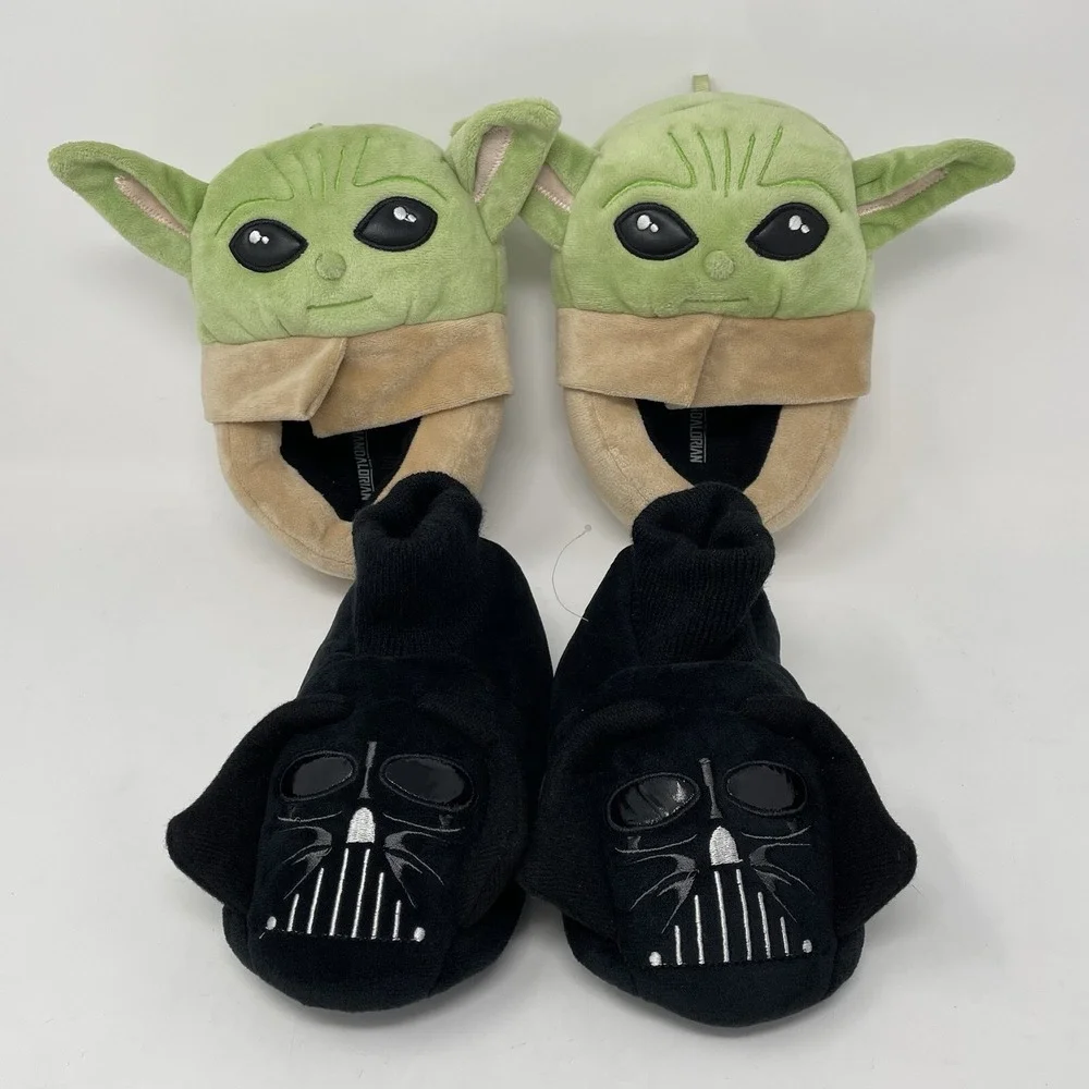 BOGO Disney Star Wars Mandalorian Baby Yoda NEW‎ Darth Vader Slippers Shoes Kids